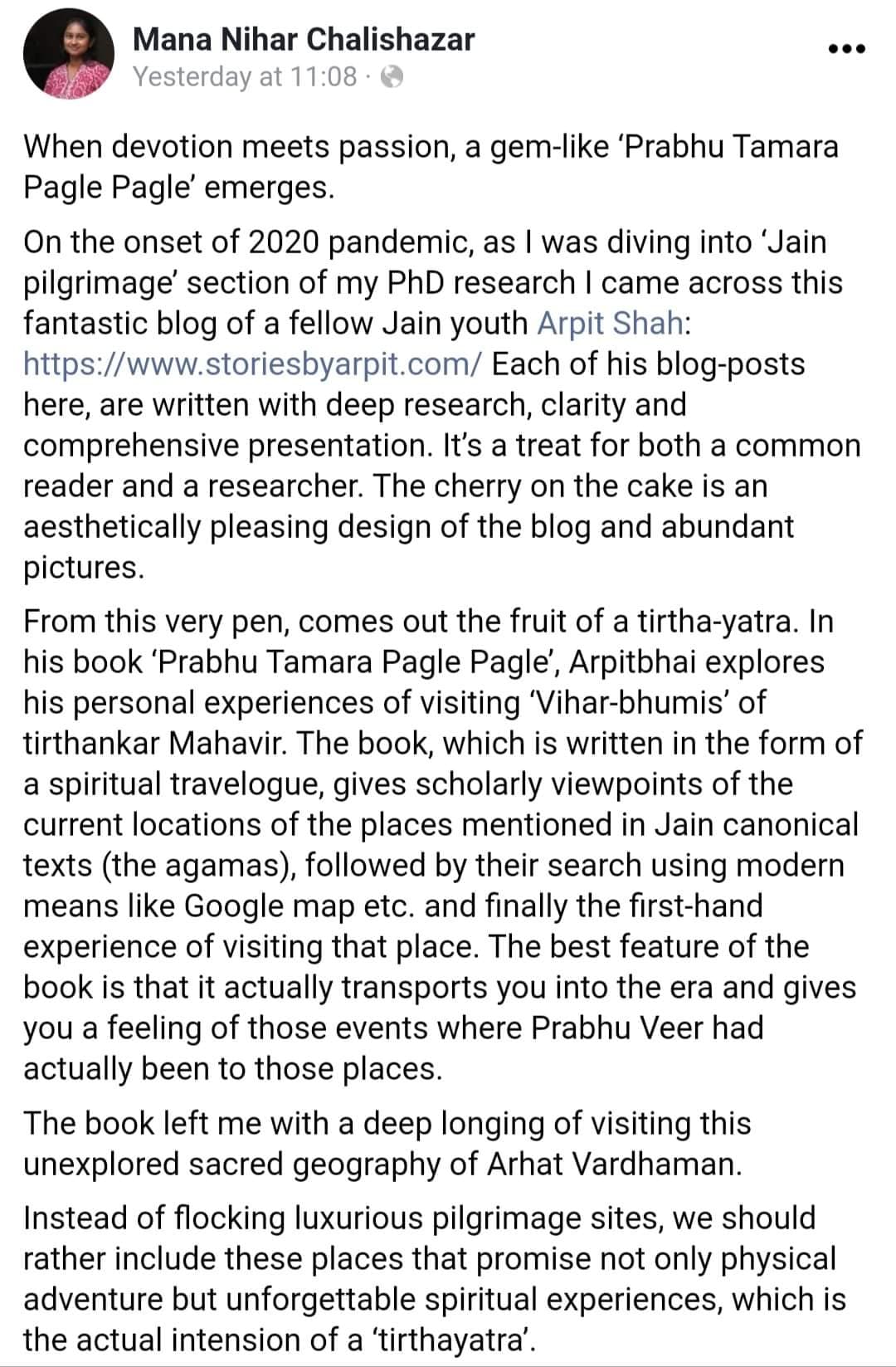 Dr. Mana N. Chalishazar